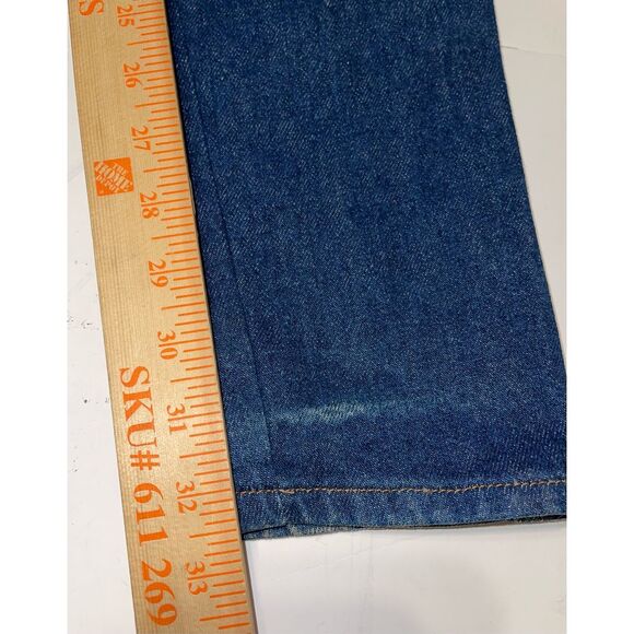 Vintage 80s Calvin Klein Women's High Waist Tapered Leg Jeans Medium Blue size 9 - Picture 2 of 9
